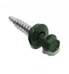 Саморез кровельный 4.8x29 ral 6005 по дереву (1кг) арт.1250446