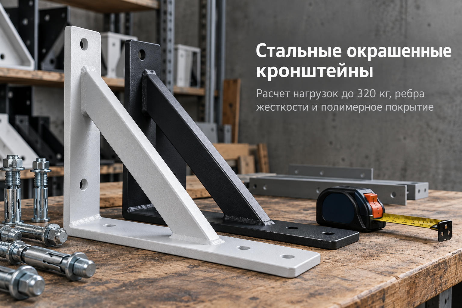 Кронштейн стальной окрашенный: размеры, допустимые нагрузки, виды покрытий и правила монтажа в Казахстане