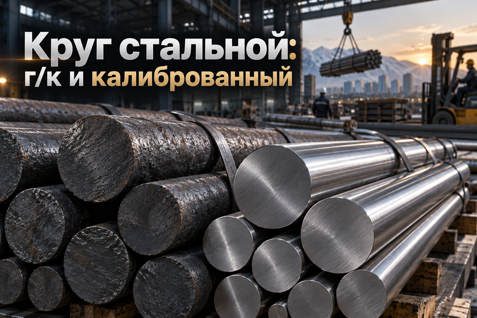 Круг стальной горячекатаный и калиброванный: подбор марок Ст3, 20, 45, 40Х, 09Г2С, таблица веса и применение в Казахстане