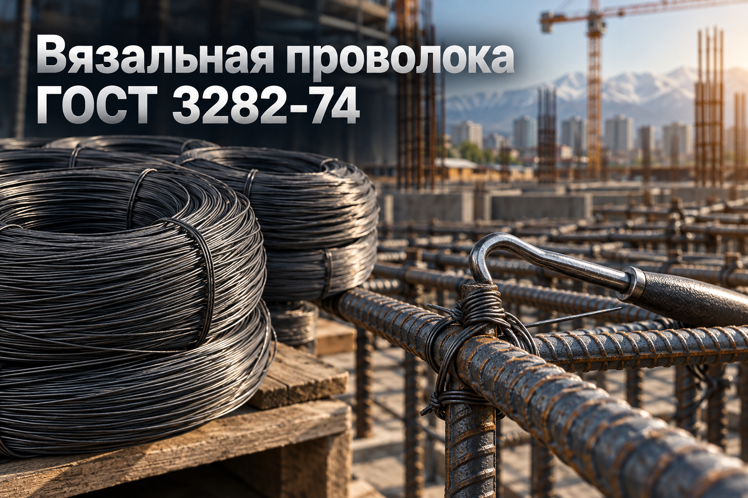 Проволока вязальная ГОСТ 3282-74 (отожженная и оцинкованная): диаметры 1.0–4.0 мм, таблица веса и метров, расчет расхода на вязку арматуры в Казахстане